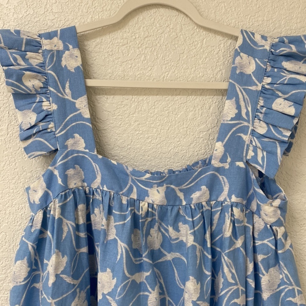 A New Day Linen Blend cutest Maxi Summer Dress size women’s -L - Picture 3 of 16